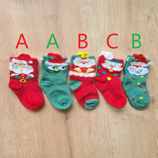 Baby Short Christmas Socks