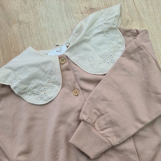 Embroidered Collar Cardigan