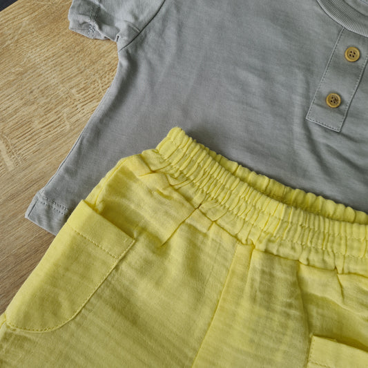 Muslin Shorts Set