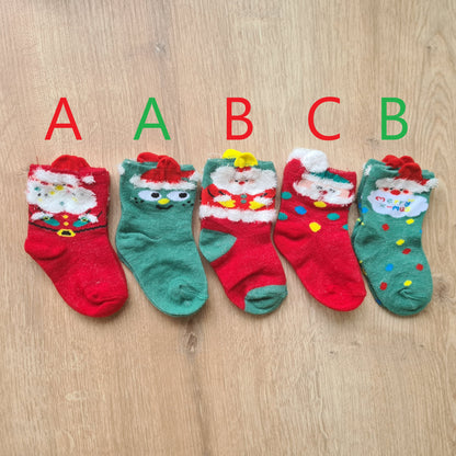 Baby Short Christmas Socks