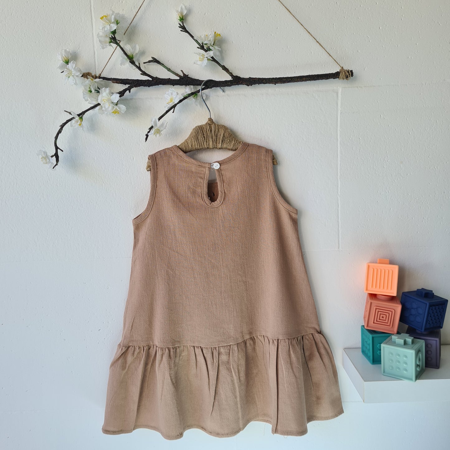 Neutral Bow Dress