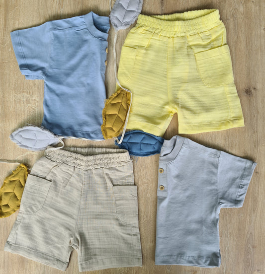 Muslin Shorts Set