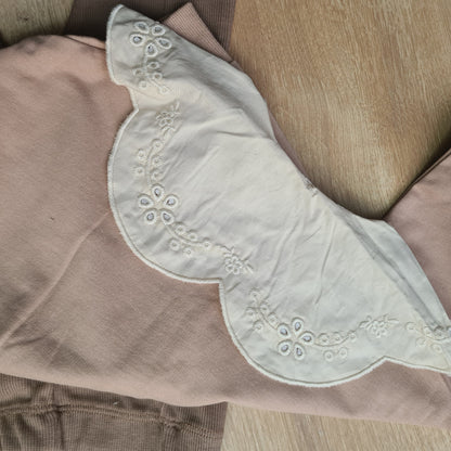 Embroidered Collar Cardigan